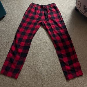 Hollister Pajama Pants Red Black Men’s Size Small